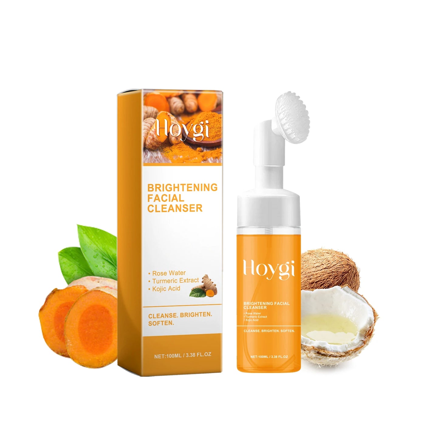Turmeric Face Cleanser 🧡 Anti-Acne & Brightening Foam