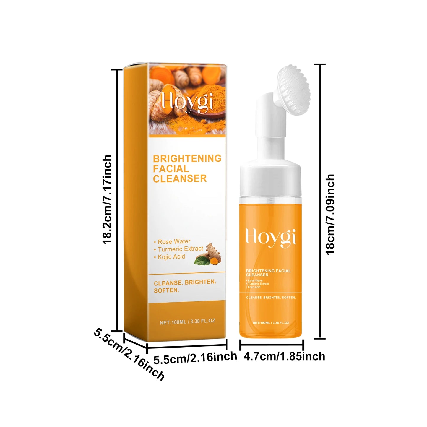 Turmeric Face Cleanser 🧡 Anti-Acne & Brightening Foam