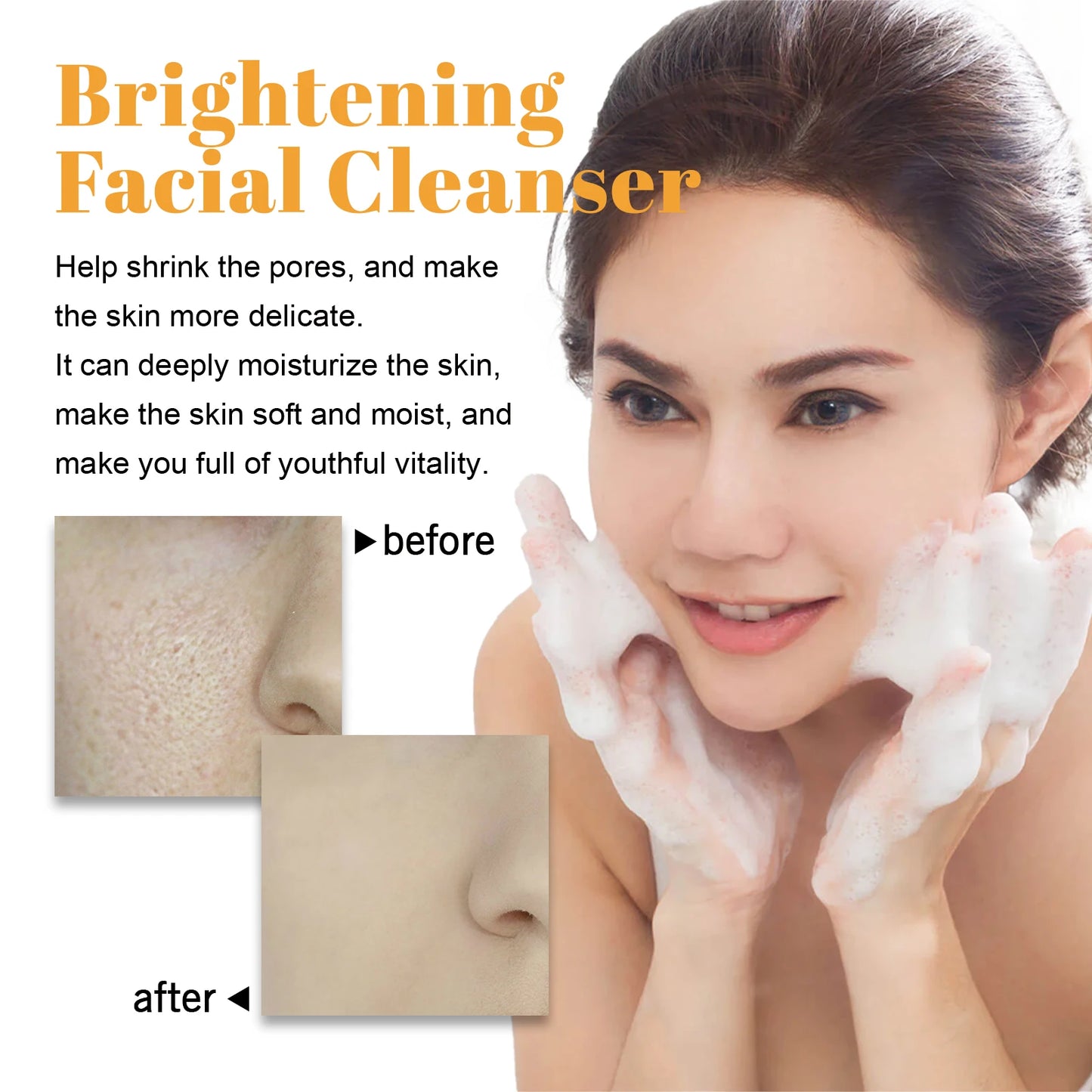 Turmeric Face Cleanser 🧡 Anti-Acne & Brightening Foam