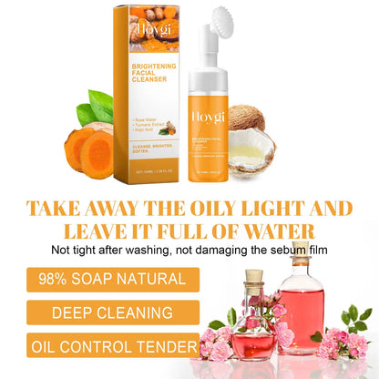 Turmeric Face Cleanser 🧡 Anti-Acne & Brightening Foam
