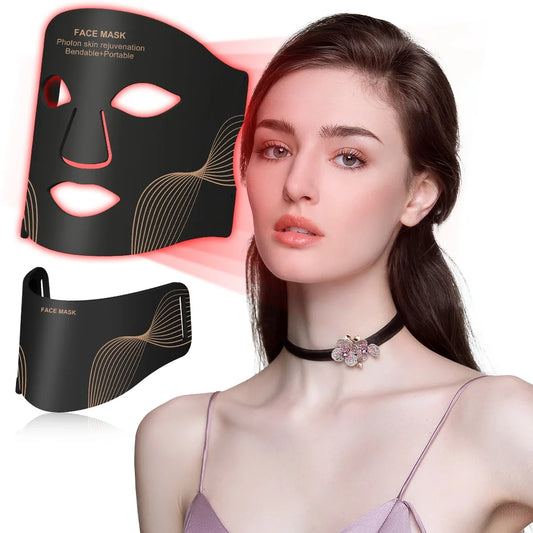 7-Color LED Face Mask 💡 Neck & Face Therapy
