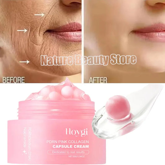 Pink Collagen Capsule Cream 🌸 Lightweight & Hydrating
